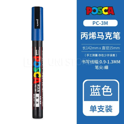Uni Posca Full Marker Set – Multi-Colours Acrylic Permanent Graffiti Painting Pens