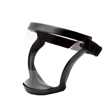 Full-Face Transparent Protection Mask with Adjustable Buckle – Reusable Heat-Resistant Facial Shield for Work and Outdoor Safety