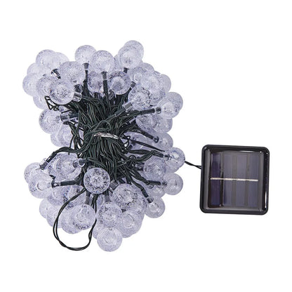 Solar Bubble Ball String Lights – Waterproof LED Water Drop Lights for Outdoor Christmas, Patio, Garden & Holiday Decorations