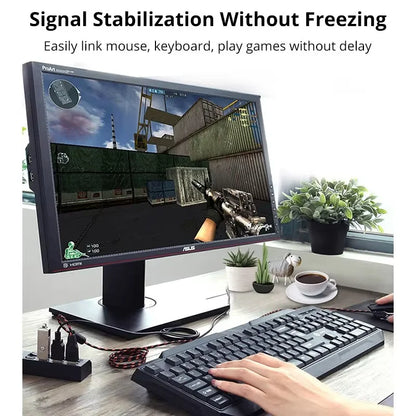HOMEFISH Switch Extension Hub 7-port USB2.0 Hub Computer USB Extension Hub Seven USB2.0 Splitter PC Laptop Desktop Switch