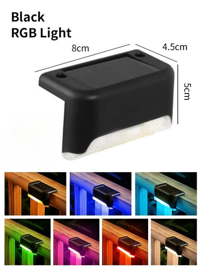 Solar Deck Lights 1-6 Pack – Outdoor Waterproof LED Step Lights for Stairs, Railing, Fence, Yard & Patio Pathway