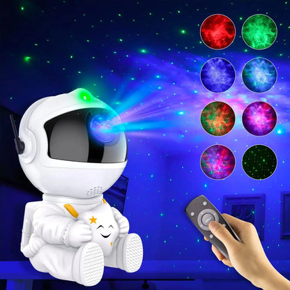 Galaxy Star Projector Night Light Astronaut Space Ceiling LED Lamp for Bedroom Home Decor Kids Gift - Starry Nebula Projector
