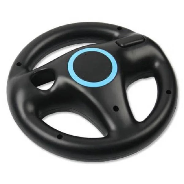 Steering Wheel for Nintendo Wii Remote Controller – Black & White Racing Wheel for Mario Kart and Wii Racing Games
