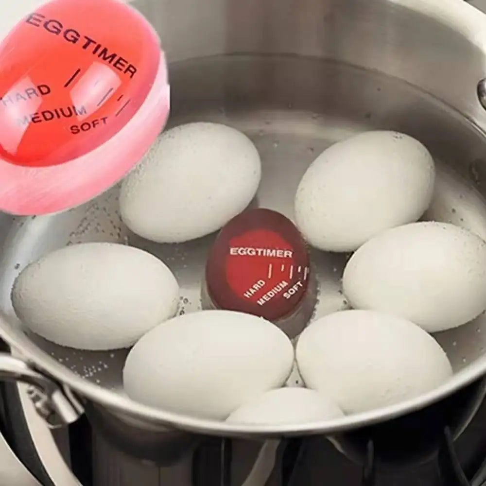 1Pc Egg Boiled Gadget Kitchen Timer – Heat-Sensitive Cooking Timer with Yummy Alarm for Perfect Eggs