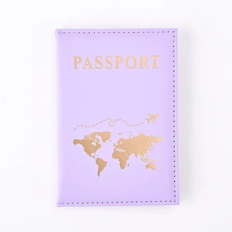 RFID Vintage Business Passport Holder – Multi-Function PU Leather Wallet for Travel