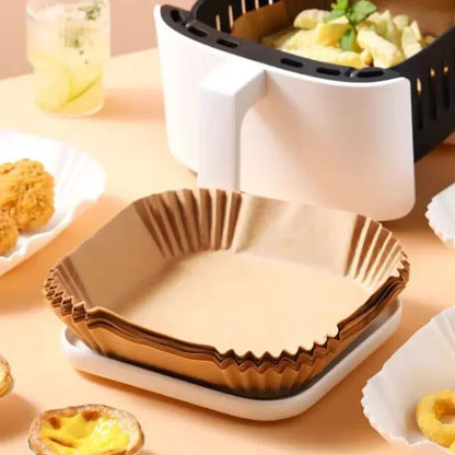 Air Fryer Silicone Oil Pad – Grease Absorbent Silicone Mat for Baking & Cooking (50–300 pcs)