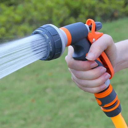 8-Pattern Garden Water Gun – High-Pressure Hose Nozzle for Car Wash & Yard Spraying
