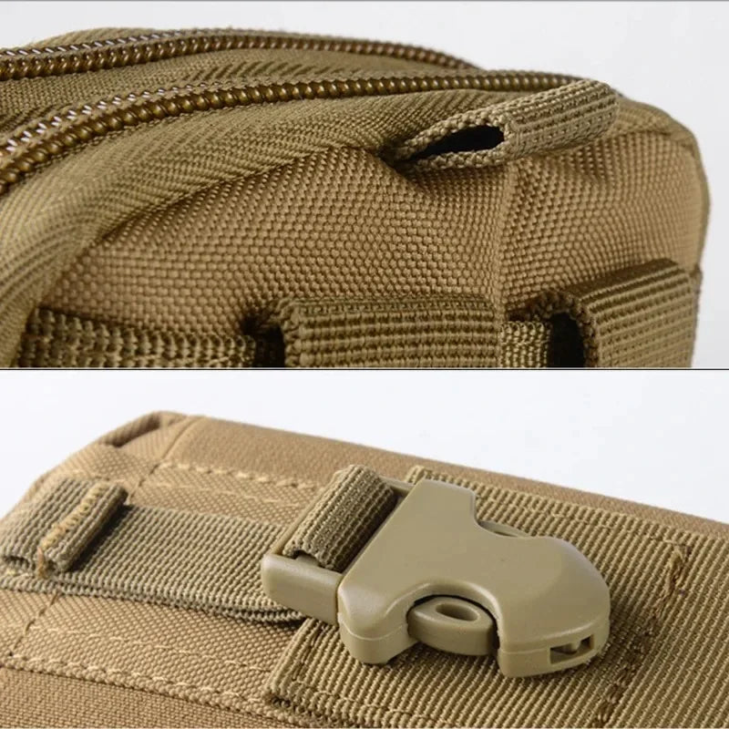 Multipurpose Molle Tactical Waist Bag – Outdoor Belt Pouch with Phone Case & EDC Organizer