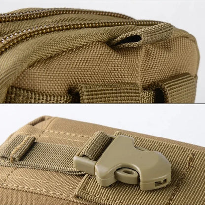 Multipurpose Molle Tactical Waist Bag – Outdoor Belt Pouch with Phone Case & EDC Organizer