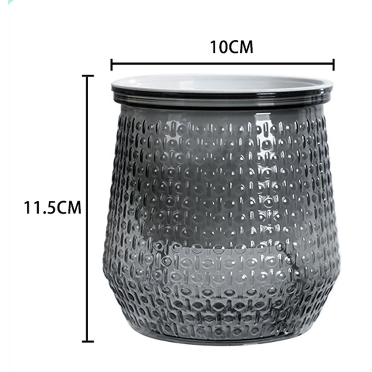 Mini Self Watering Flower Pot Fish Tank Transparent Plastic Plant Pots Self Watering Planter Pot Vase For Home Decoration