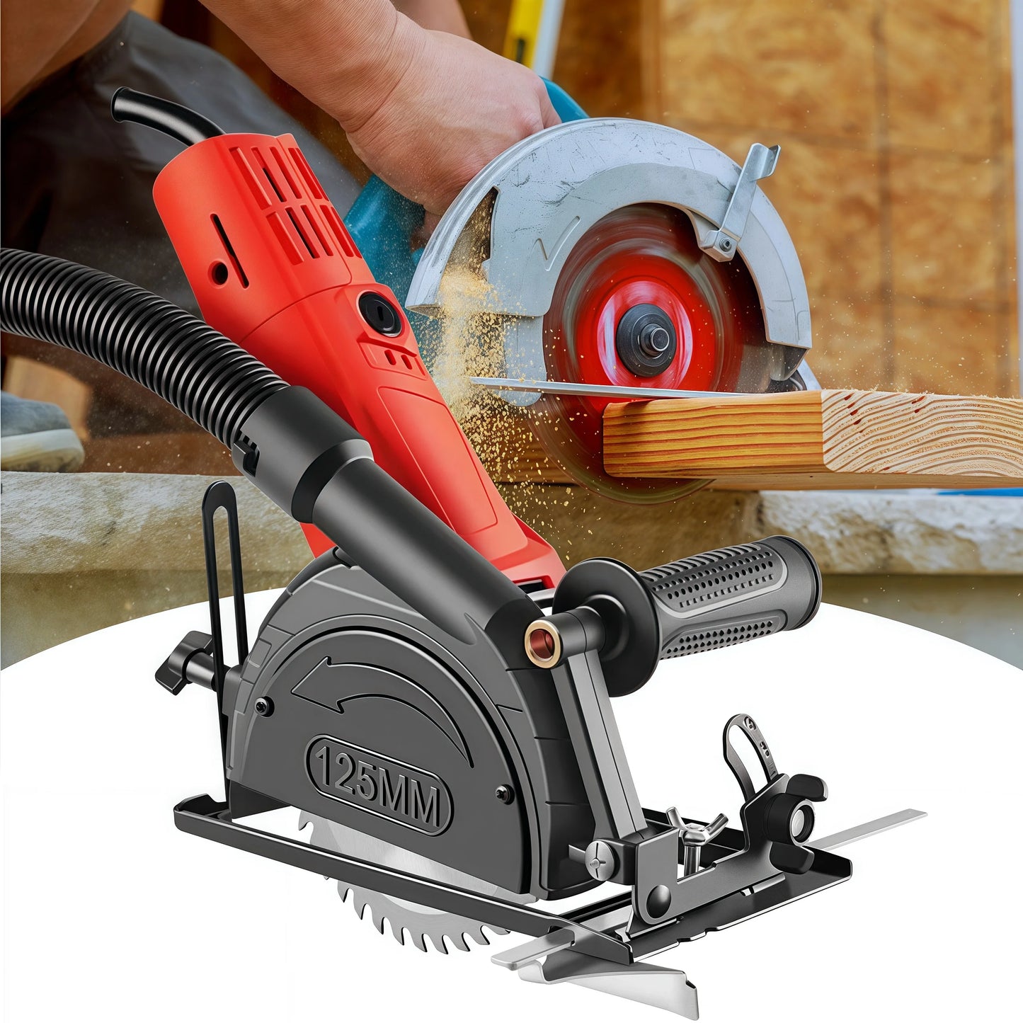 Angle Grinder Holder 45° Adjustable Angle Grinder Accessories, Safely Cutting and Grooving Multifunctional Non SKID Convenient