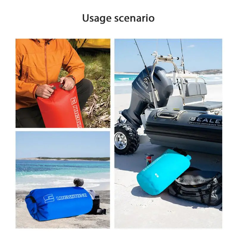 Ultralight Waterproof Dry Bag – Floating Sack for Swimming, Kayaking, Boating & Camping (3L–75L)