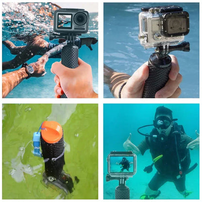 Floating Hand Grip for GoPro Hero 12/11/10/9/8/7/6/5 – Buoyancy Rod Handle Mount for DJI Osmo, Xiaomi Yi, SJ4000 Action Cameras