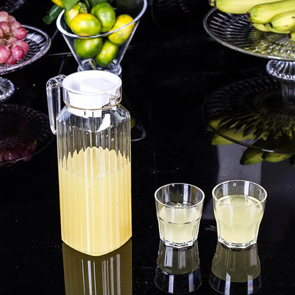 1.1L Water Juice JUG Pitcher Plastic Transparent Bottle For Storing Fresh Juices And Drinks For Kitchen Fridge Drink Storage Pot
