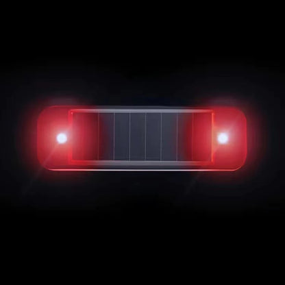 Mini LED Solar Power Car Warning Light – Wireless Anti-Theft Flashing Dummy Alarm Lamp for Night Security