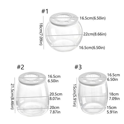 Tortoise Enclosure Transparent Plastic Fish Tank – Small Shatterproof Turtle Terrarium with Lid
