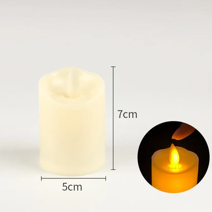 Flameless Flickering LED Candles – Battery‑Powered Safe Candle Lights for Events & Home Decor