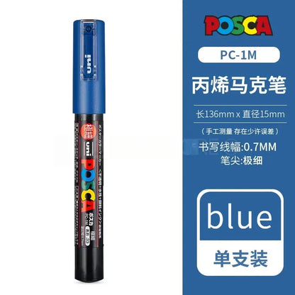 Uni Posca Full Marker Set – Multi-Colours Acrylic Permanent Graffiti Painting Pens