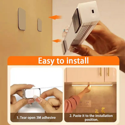 LED Bar Light Motion Sensor Night light Wireless Under Cabinet Lights For Kitchen Closet Cabinet Wardrobe Lighting Cabinet Light