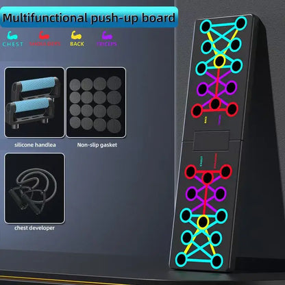 Portable Push-up Board Set – Multifunctional Foldable Push-up Bars for Chest, Arms & Back Training