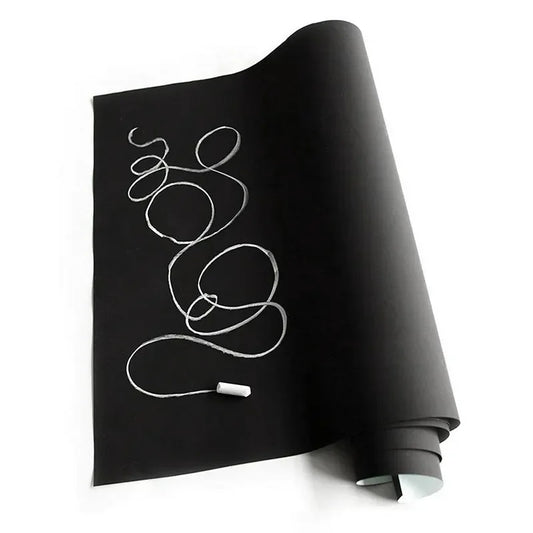 Blackboard Wallpaper Self-Adhesive Chalkboard Sticker – Removable & Reusable DIY Surface