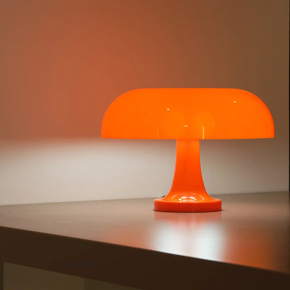 Mushroom Table Lamp – Modern Minimalist Danish Designer Bedside Lamp with 3-Color Dimming & USB Charging