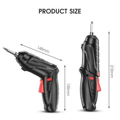47PCS Cordless Electric Screwdriver Set – Rechargeable 3.6V Power Tool for Household Repair & Assembly