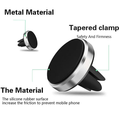 Magnetic Car Phone Holder For Phone In Car Air Vent Mount Universal Mobile Smartphone Stand Magnet Holder For iPhone Samsung