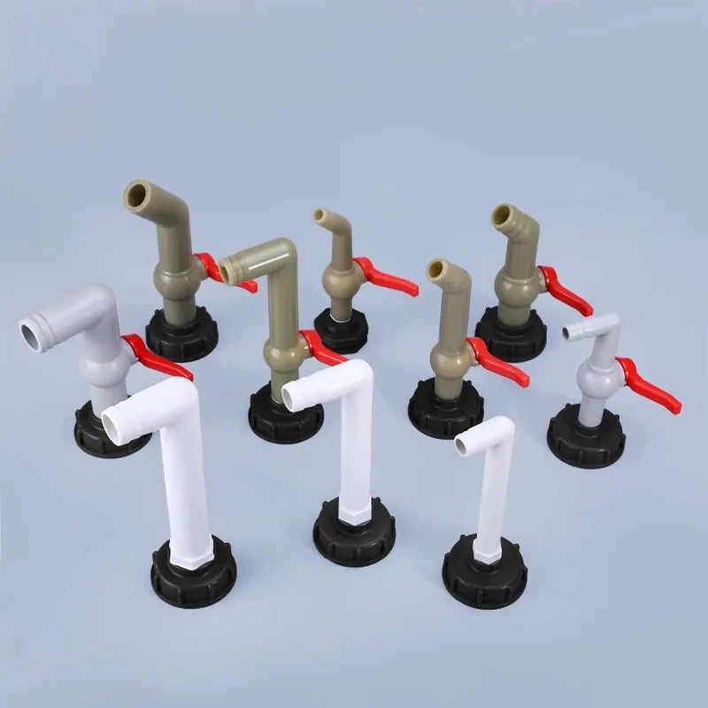 IBC Tank Adapter with Tap – S60X6 Garden Hose Connector for Irrigation