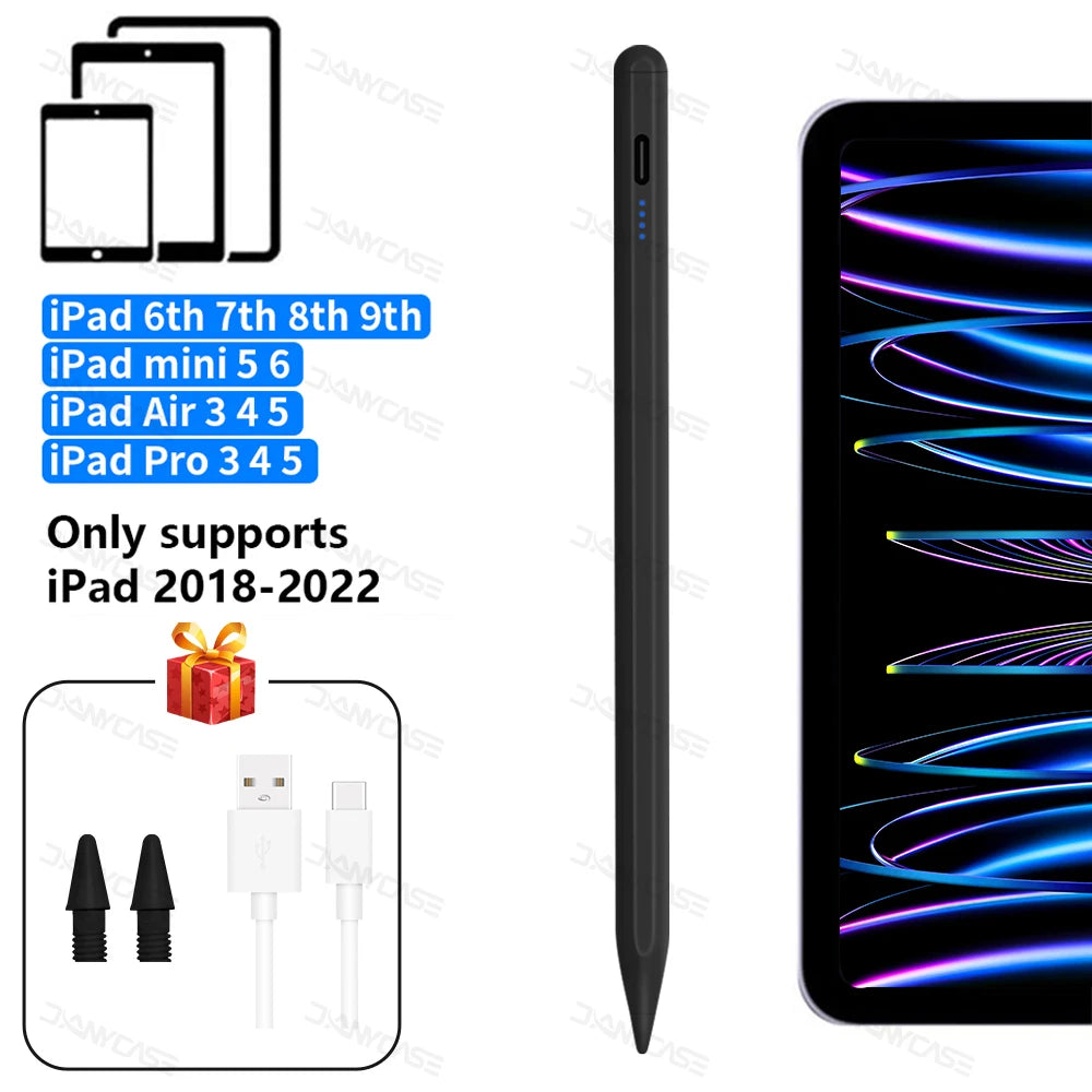For Apple Pencil Palm Rejection Power Display Ipad Pencil Pen For iPad Accessories 2022 2021 2020 2019 2018 Pro Air Mini Stylus