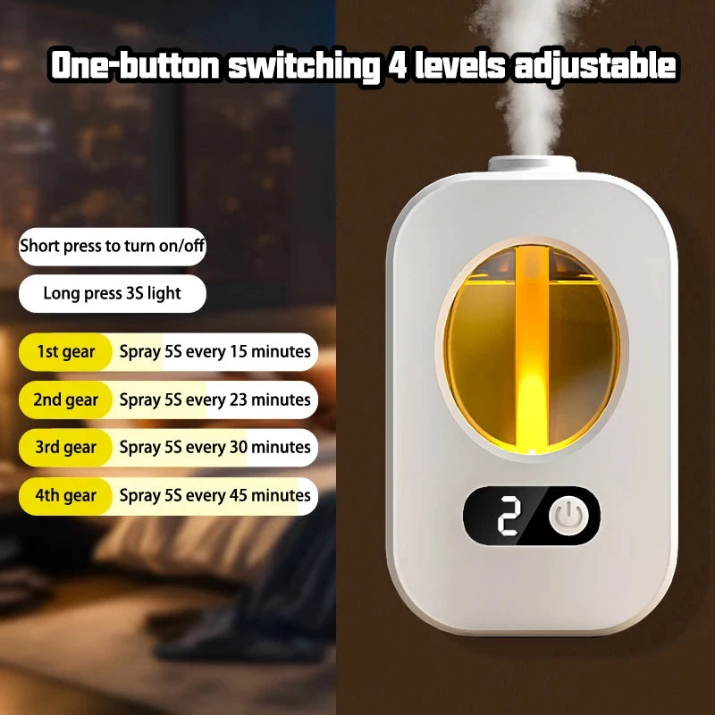 Automatic Aroma Diffuser – USB Ultrasonic Air Freshener & Humidifier for Bathroom, Toilet & Office