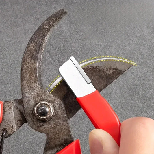 Professional Knife & Scissors Sharpener – Tungsten Ceramic Blade Honer for Kitchen & Garden Tools