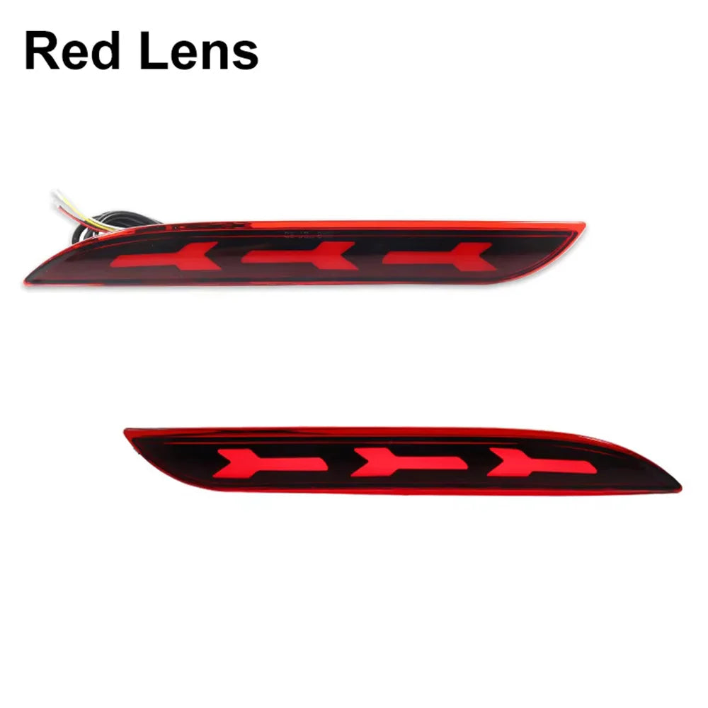 For Ford Mustang 2015 2016 2017 Car LED Rear Bumper Reflector Light Tail/Brake Light Rear Fog Light Sequential Turn Signal Light