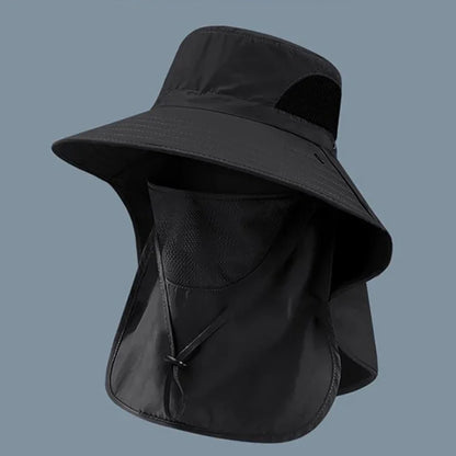 UV Protection Summer Sun Hat – Outdoor Fishing & Hiking Cap with Neck Flap for Men & Women