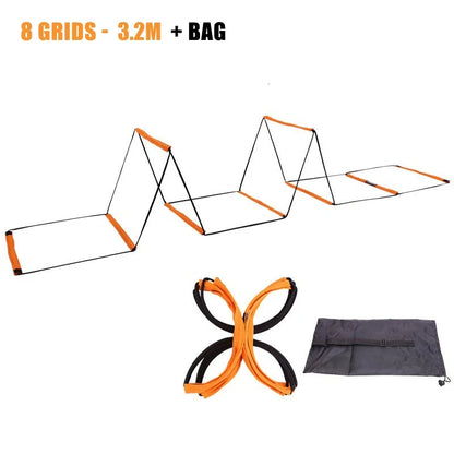 Dual-Purpose Soccer Training Jump Ladder – Agility & Speed Coordination Equipment