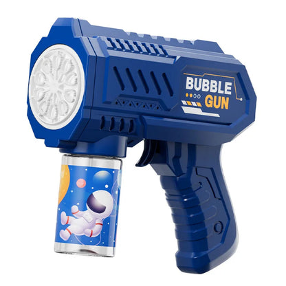 Children’s 10 Launcher Portable Electric Bubble Gun – LED Light Bubble Toy for Boys & Girls