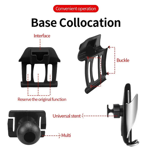 Car Phone Holder Base Bracket Center Air Vent Mount For BMW F20 F30 F34 F10 F07 G30 G11 X1 X2 X3 G01 X4 G02 X5 F15 G05 X6 F16