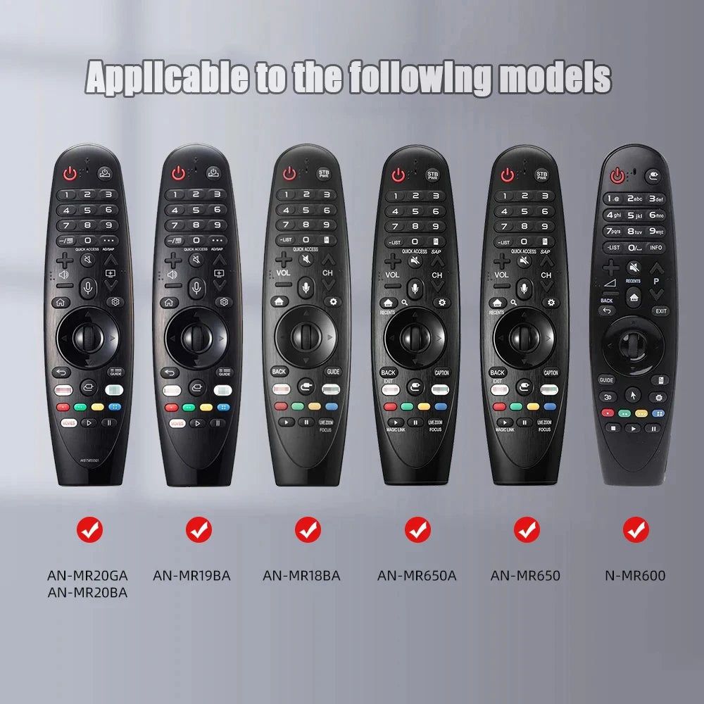 MRSVI Magic Remote Control Silicone Cover – Protective Case for LG Smart TV Remotes (MR600, MR650, MR20GA, etc.)