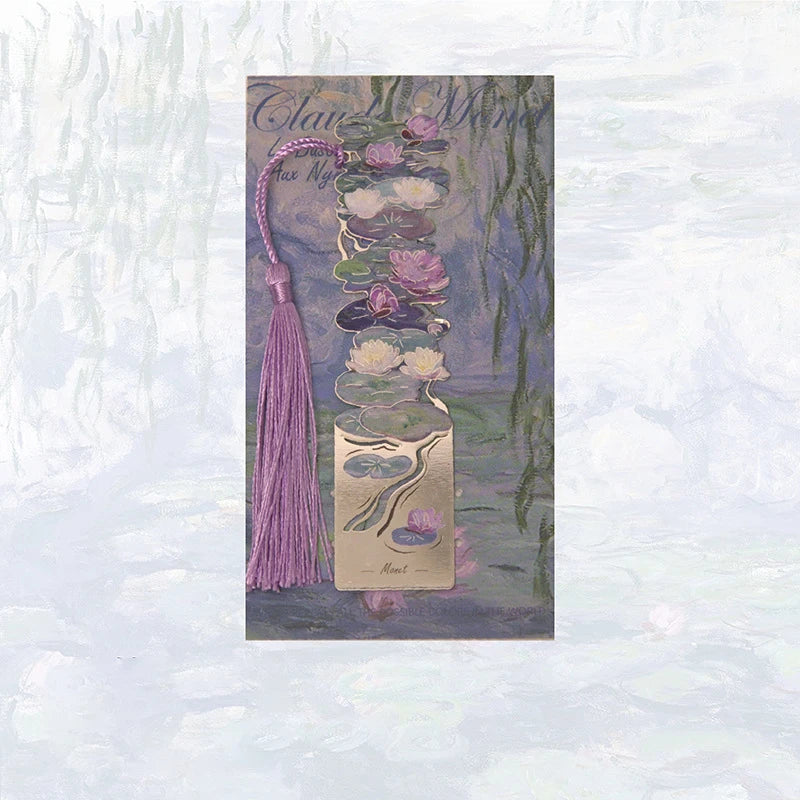 Aesthetic Floral Metal Bookmark – Hollow Brass Book Page Clip for Students & Readers