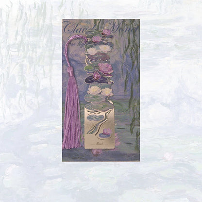 Aesthetic Floral Metal Bookmark – Hollow Brass Book Page Clip for Students & Readers