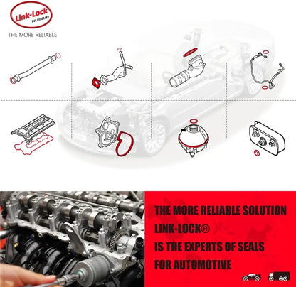 LINK-LOCK Coolant Pipe Water Pump to Engine Oil Radiator Water Pipe 11537547244 For BMW N52 x5 e70