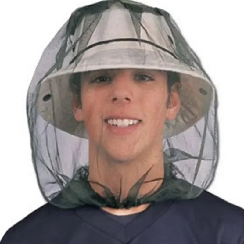Anti-Mosquito Fishing Hat with Mesh Net – Breathable Outdoor Cap for Camping, Hiking & Travel