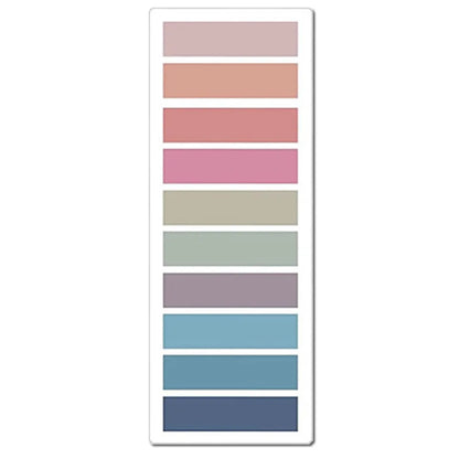 2400S Transparent Sticky Notes – Colorful Index Memo Pads for School & Office
