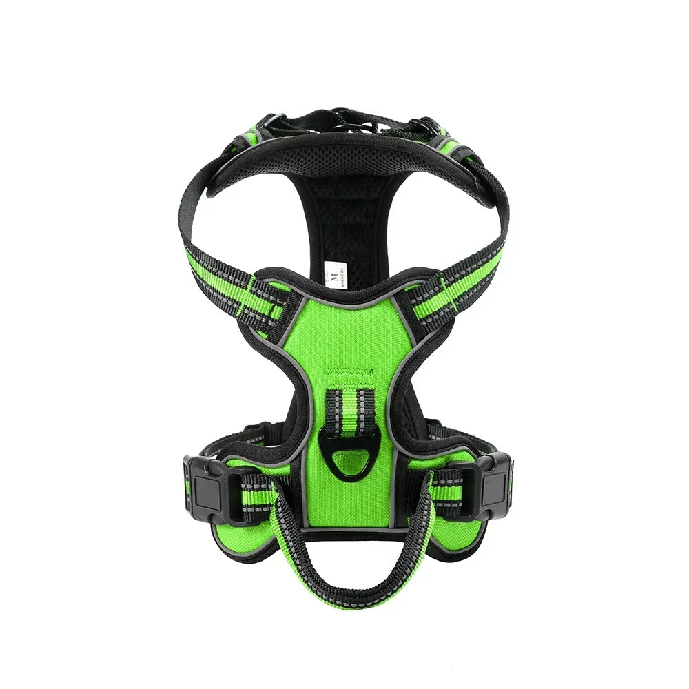 Adjustable Reflective Dog Harness – No-Pull, Breathable Pet Vest for Small to Large Dogs