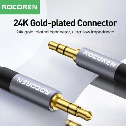 Rocoren 3.5mm Male to Male Aux Cable – 5M Audio Jack Cord for Phone, Car, Headphones & Speakers