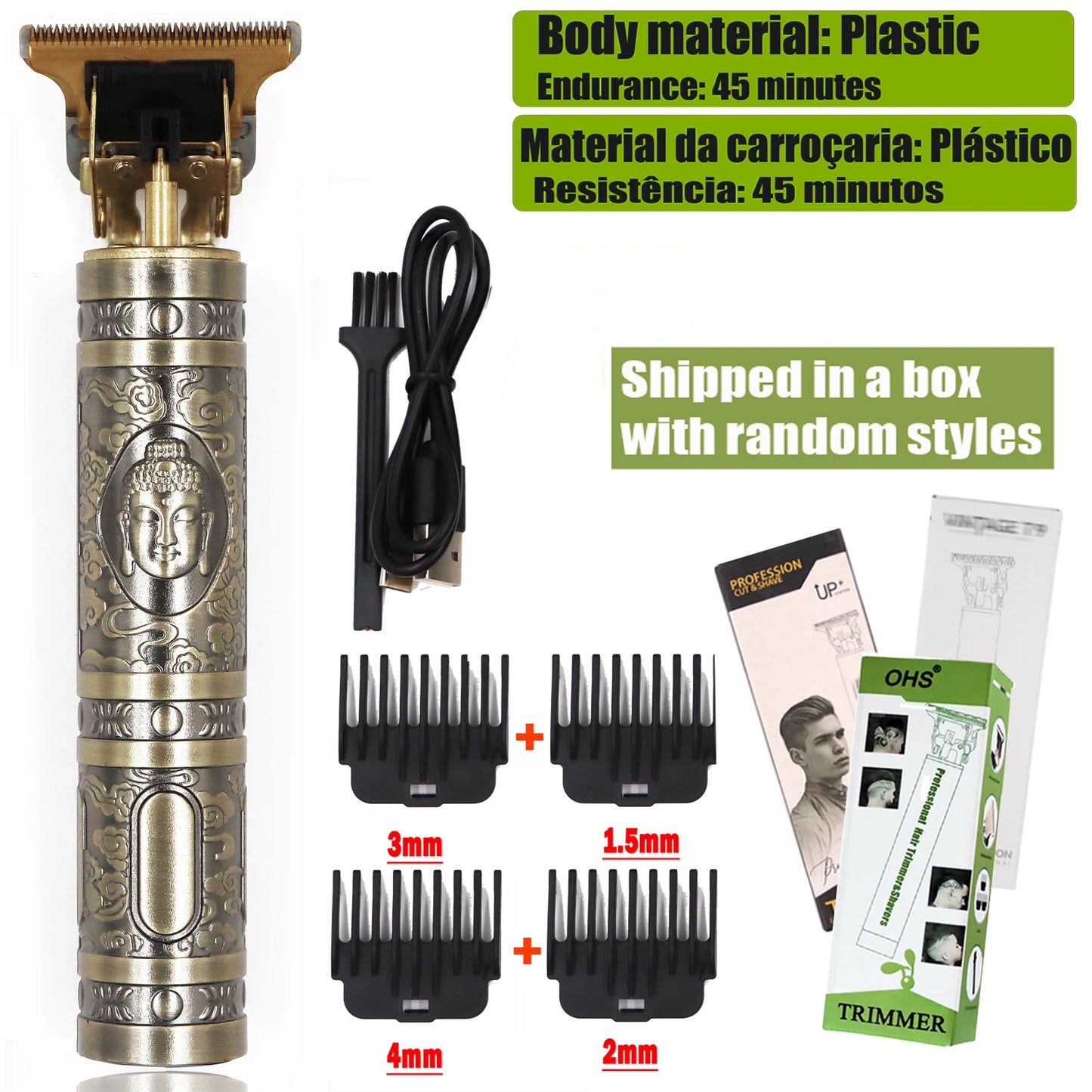 T9 Cordless Electric Hairber Shaver Hair Trimer Home Appliances Travel Barber Razors Shaving Machine for Men Trimmer Man