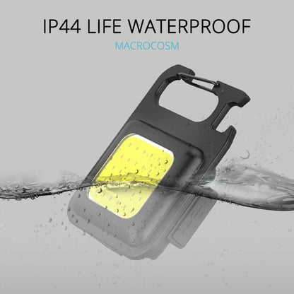 Super Bright Mini COB Keychain Flashlight – Portable Rechargeable Camping Light with Magnet & 4 Lighting Modes