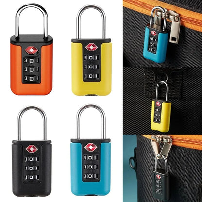 TSA Combination Lock for Luggage – 3-Digit Customs Code Padlock for Travel Bags & Suitcases