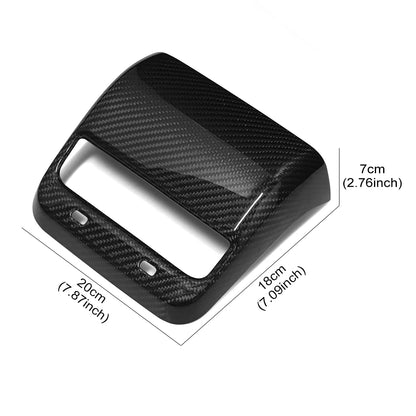 Real Dry Carbon Fiber Car Rear Air Vent Conditioner Outlet Cover for Tesla Model 3 Model Y AC Vents Trim Case Auto Accessories