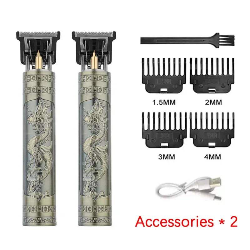 Vintage T9 Hair Clipper Beard Shaving Body Hair Trimmer Clippers Electric Men Haircut Machine 0mm Barber Shaver